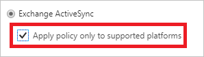 条件访问选择 Exchange ActiveSync