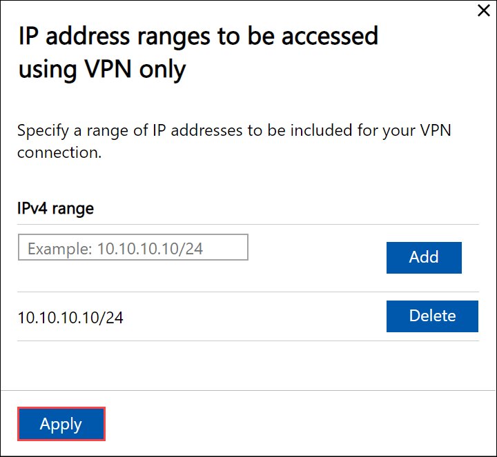 配置 VPN 本地 UI 3