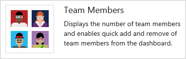 Screenshot of Team members widget.