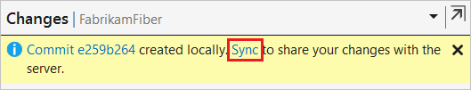 Choose Sync immediately after making a commit.