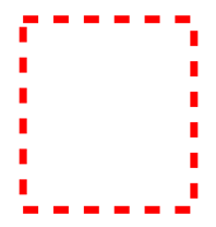 常规虚线正方形的屏幕截图。