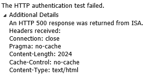 屏幕截图显示了连接测试失败错误的详细信息。