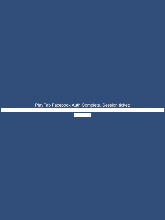 iOS 上的 PlayFab Facebook 身份验证