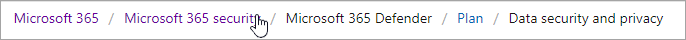 Microsoft 365 痕迹导航。