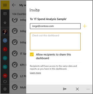 Screenshot of the Invite a colleague dialog box.