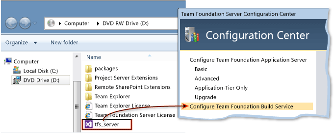 安装 Team Foundation Server Build