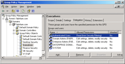 Figure 5 Editing and managing GPOs is associated with each GPO individually