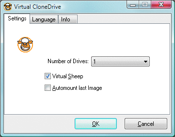 Virtual CloneDrive 的“愤怒的羊”图标 