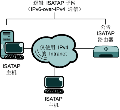 图 2 仅使用 IPv4 的 Intranet