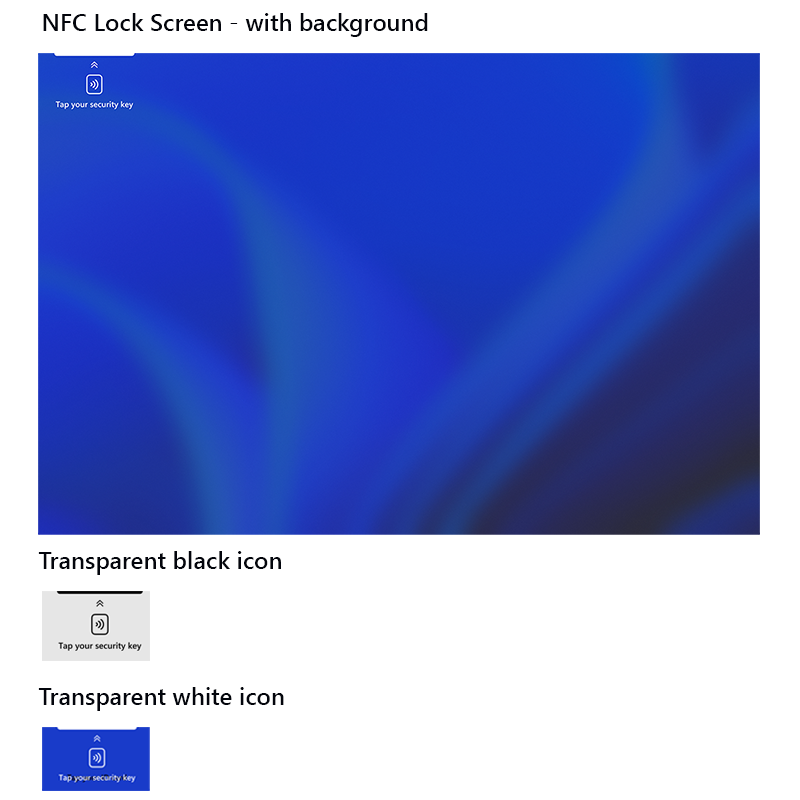 显示 10 Surface Pro NFC 锁屏界面的可用下载的屏幕截图。