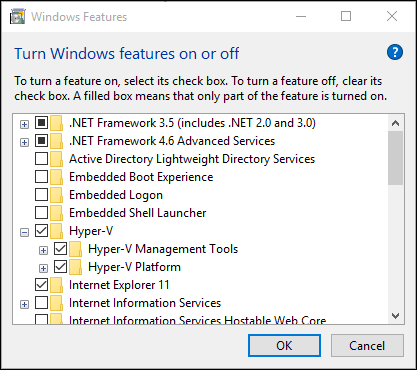 Windows 程序和功能对话框