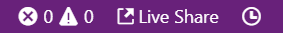 Visual Studio Code sign in status bar item