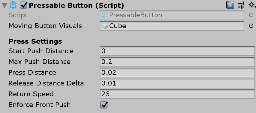 pressable button cube 3
