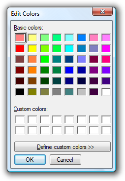 "编辑颜色" 对话框的屏幕截图 