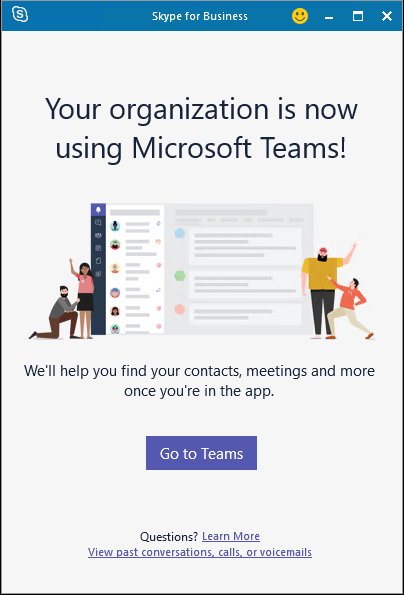 將使用者重新導向至 Teams 的郵件。