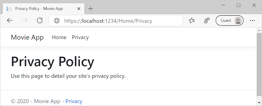 Privacy 索引標籤