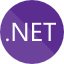 此圖顯示 .NET/C# 標誌