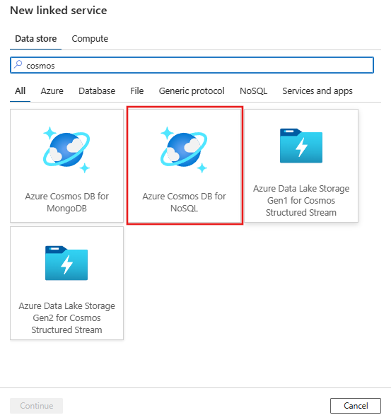 Select Azure Cosmos DB (SQL API) connector.