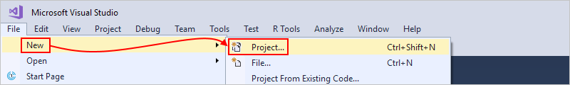 Screenshot showing Visual Studio 