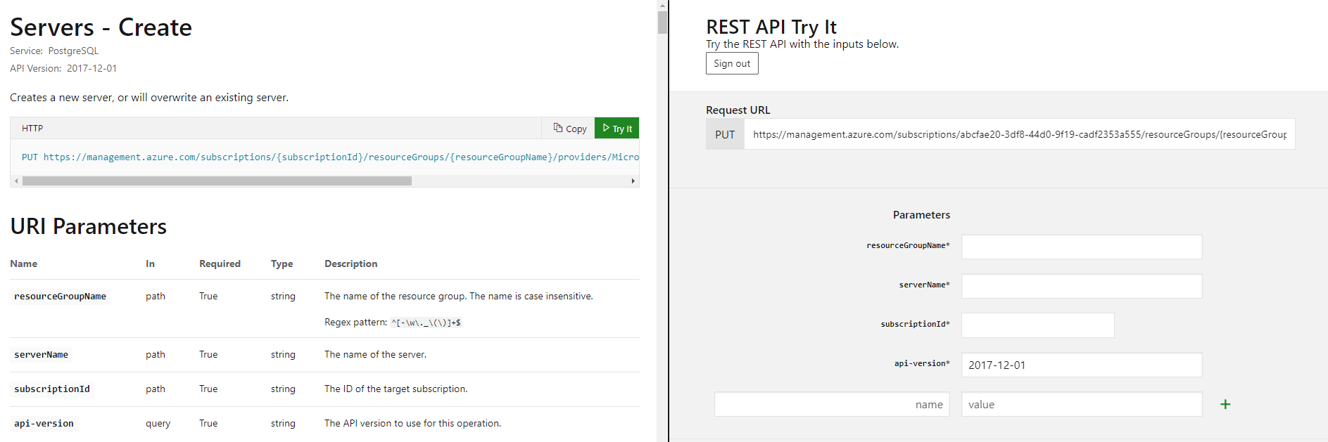使用 REST API 建立伺服器