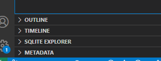 螢幕擷取畫面顯示 [檔案總管] 窗格上的 [SQLite Explorer] 資料夾。