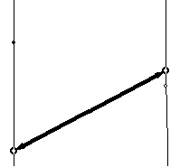 Screenshot showing arrows pointing to control points on two edge curves.
