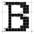 Screenshot showing the letter B where the upper bowl is smaller.