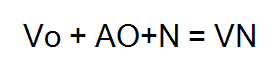 方程式：V 子零 + 差異子零轉換為子 N = V 子 n。