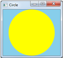 圓形程式的螢幕擷取畫面。