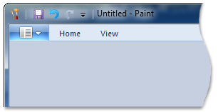 最小化 microsoft paint 功能區的螢幕擷取畫面。